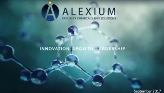 Se  September 20  2017  17  2  September 2017 Investor Presentation  1  Company Overview  2  Who We