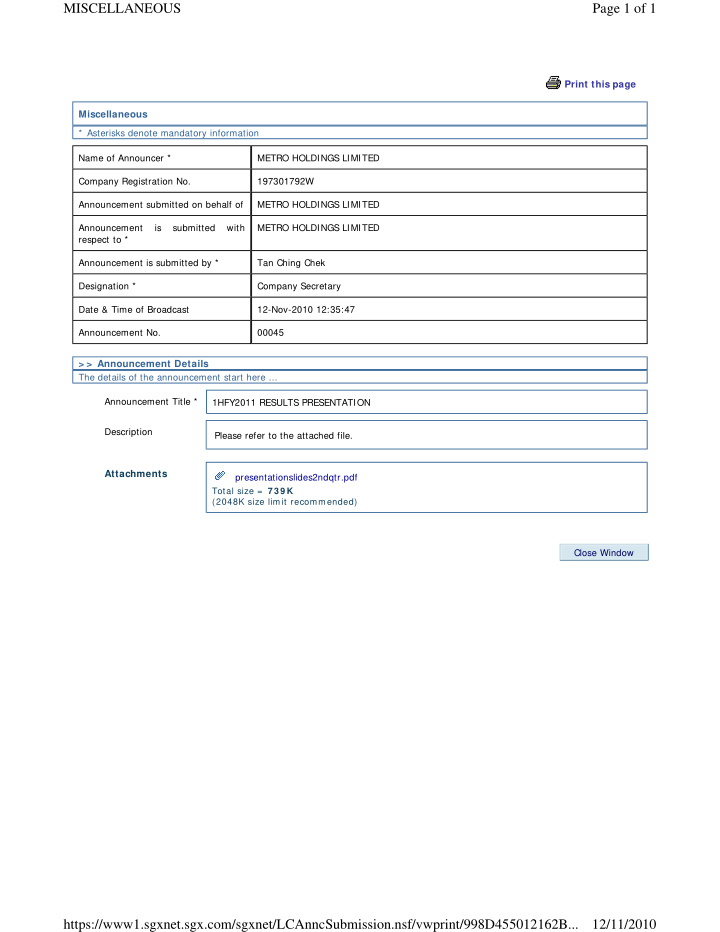 miscellaneous page 1 of 1