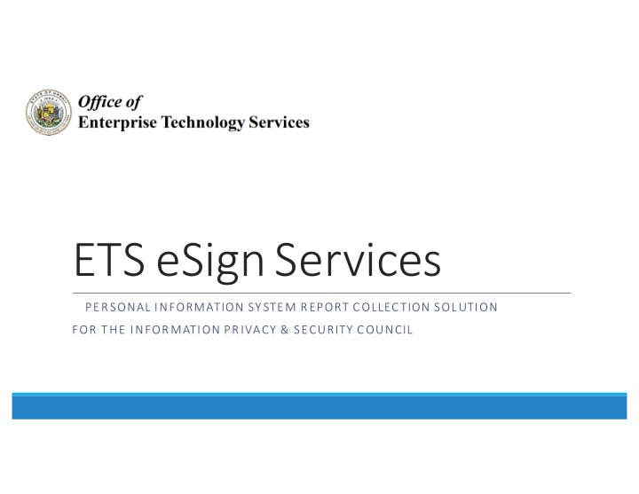 ets esign services