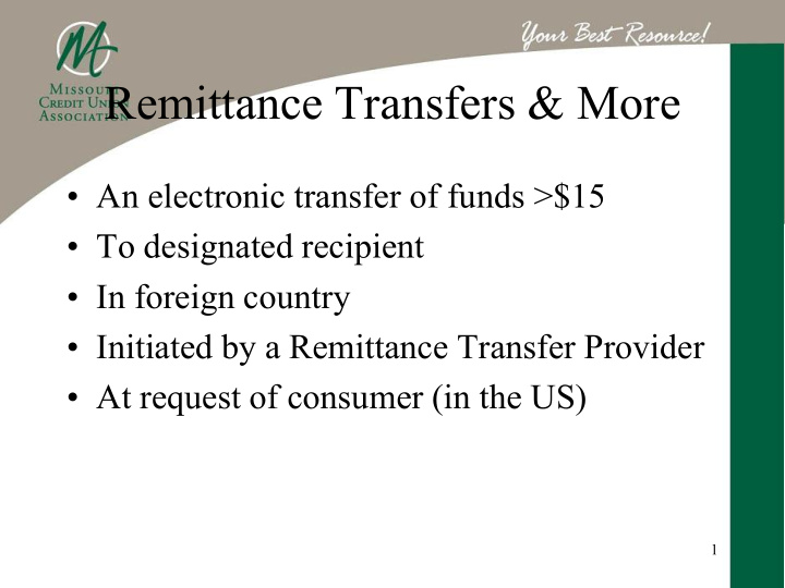 remittance transfers more