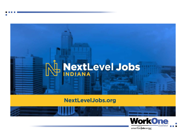 about next level jobs meet the challenge