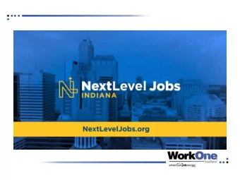 About Next Level Jobs  Meet the Challenge  NextLevel Jobs is part of Gov. Holcombs Next Level
