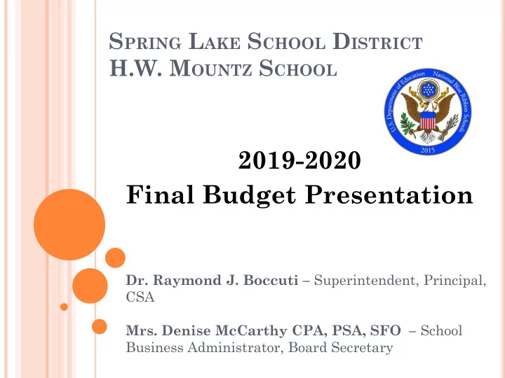 2019 2020 final budget presentation
