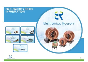 EMC-EMI KITs BOXEs  INFORMATION  1  Business Structure  PRODUCT INFORMATION  2  Customised