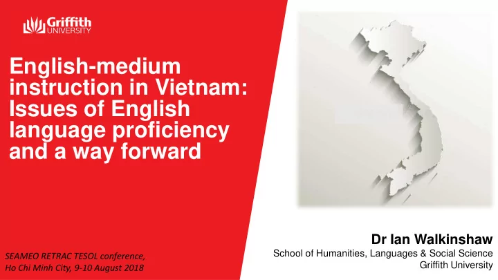 english medium instruction in vietnam issues of english