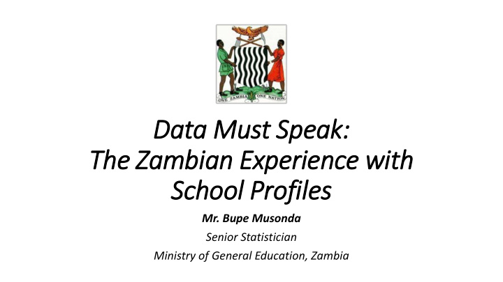 data must speak the zambian experience wit ith