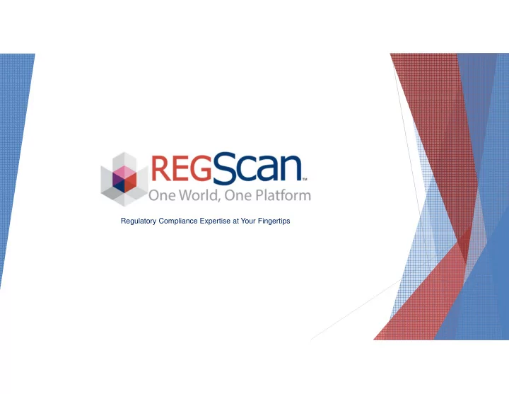 regulatory compliance expertise at your fingertips what