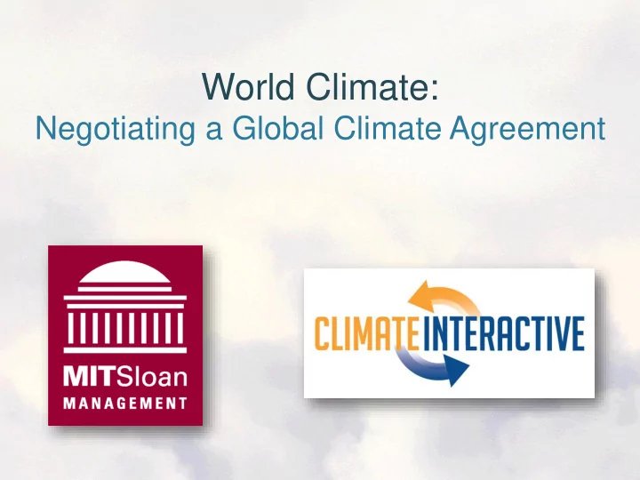 world climate