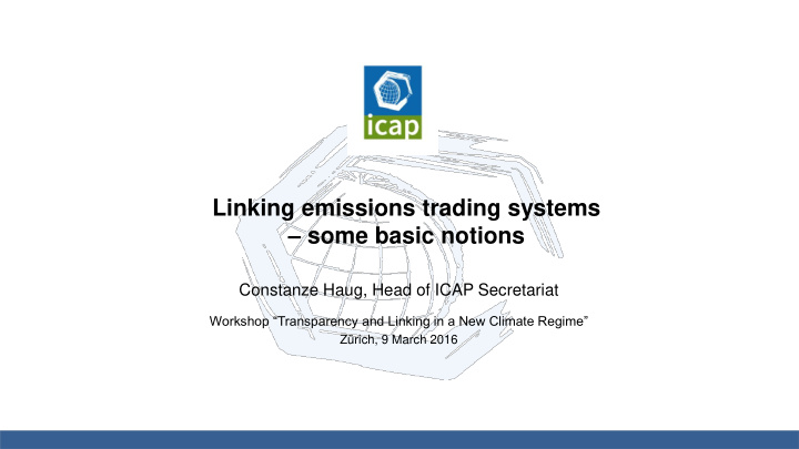 linking emissions trading systems