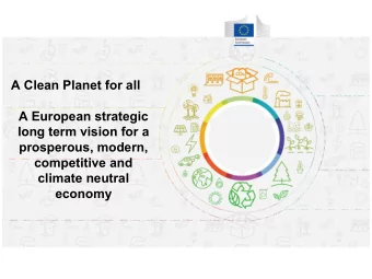 A Clean Planet for all  A European strategic  long term vision for a  prosperous, modern,