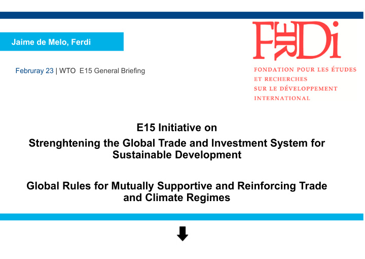 strenghtening the global trade and investment system for