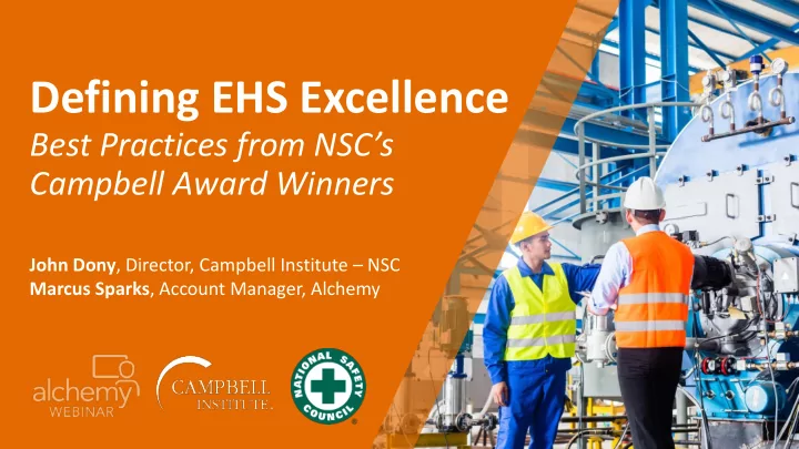 defining ehs excellence