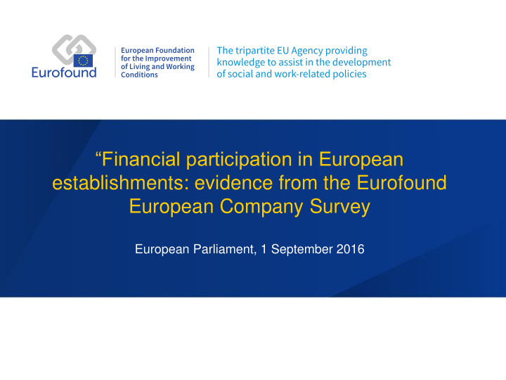 financial participation in european