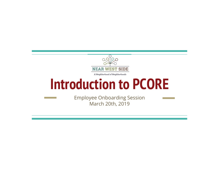 introduction to pcore