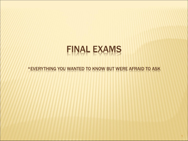 final exams