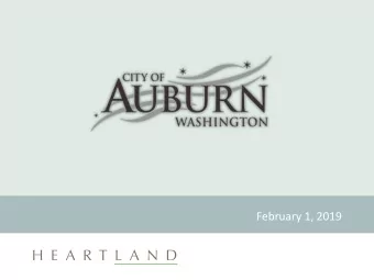 February 1, 2019  Presentation Outline  Zoning and Land Use Profile  Commercial Zone Performance