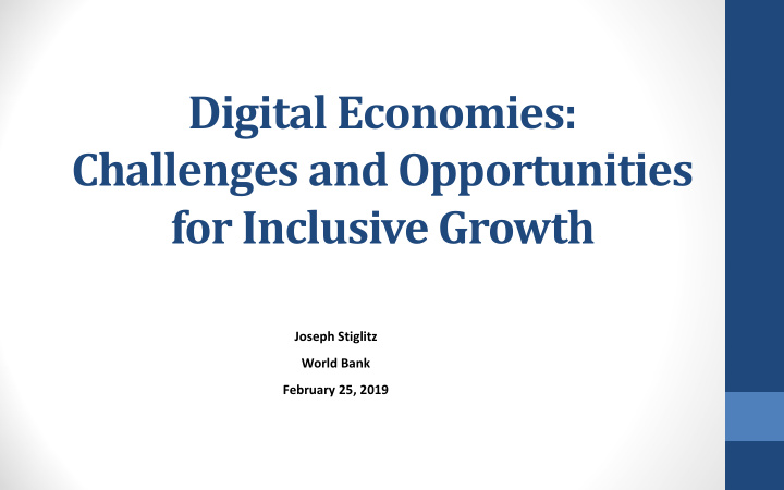 digital economies challenges and opportunities for