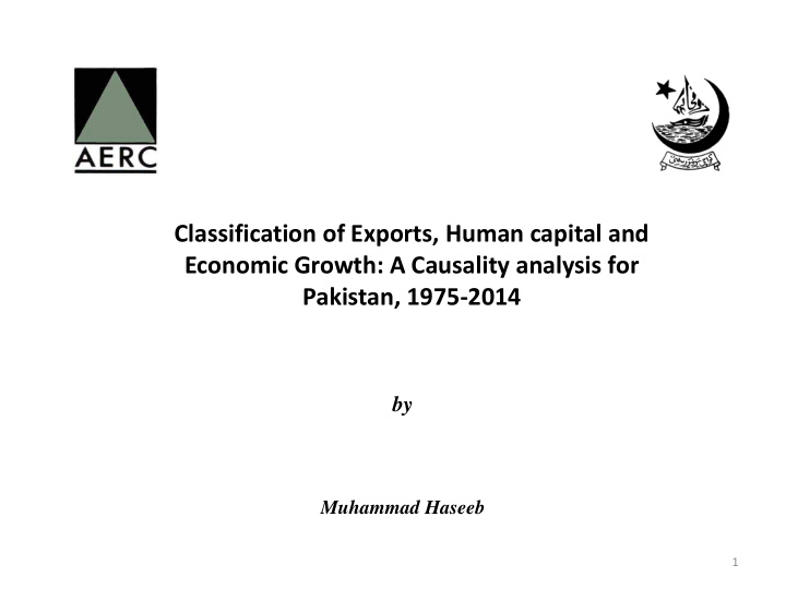 classification of exports human capital and economic