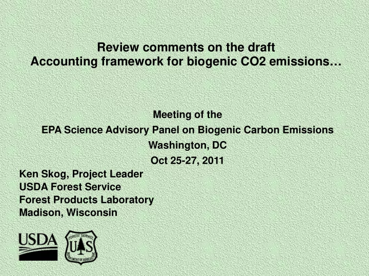 review comments on the draft accounting framework for