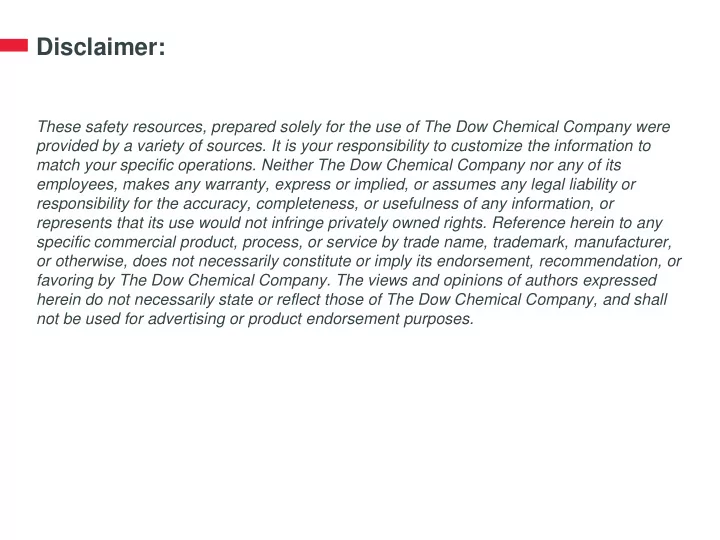 disclaimer