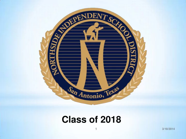 class of 2018