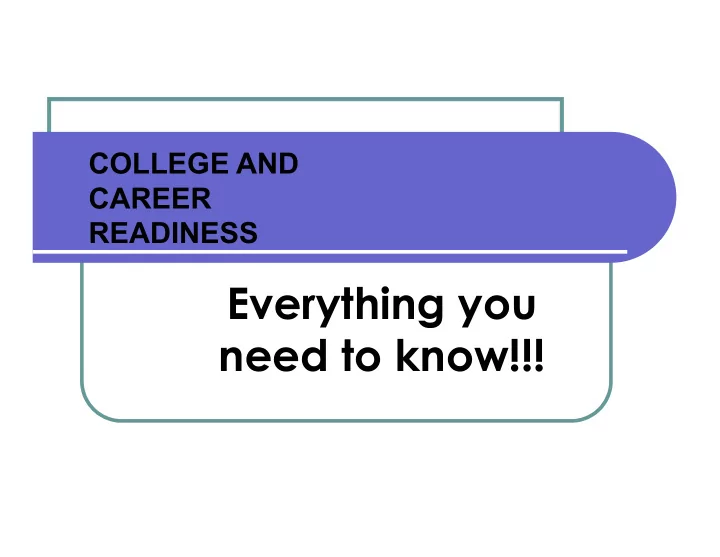 everything you need to know