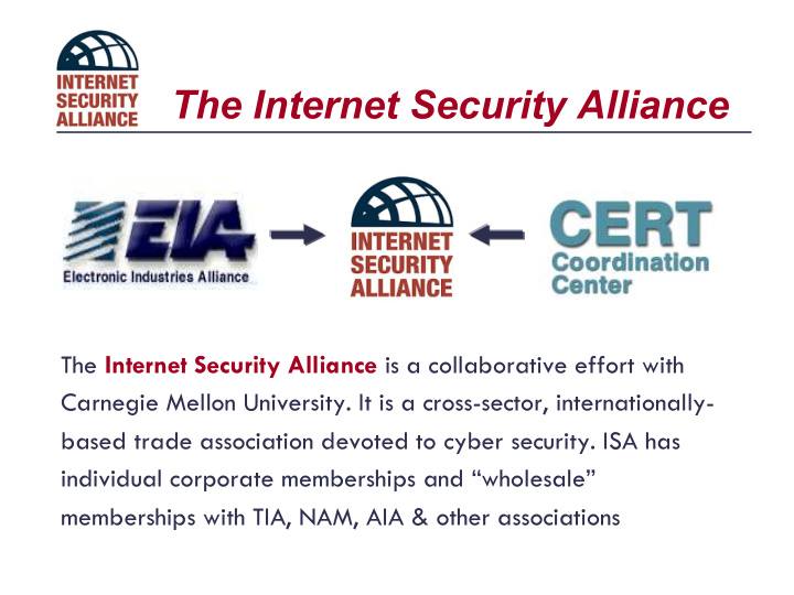 the internet security alliance