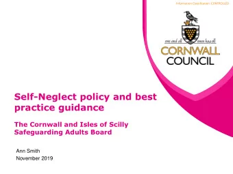 practice guidance  The Cornwall and Isles of Scilly Safeguarding Adults Board  Ann Smith  November