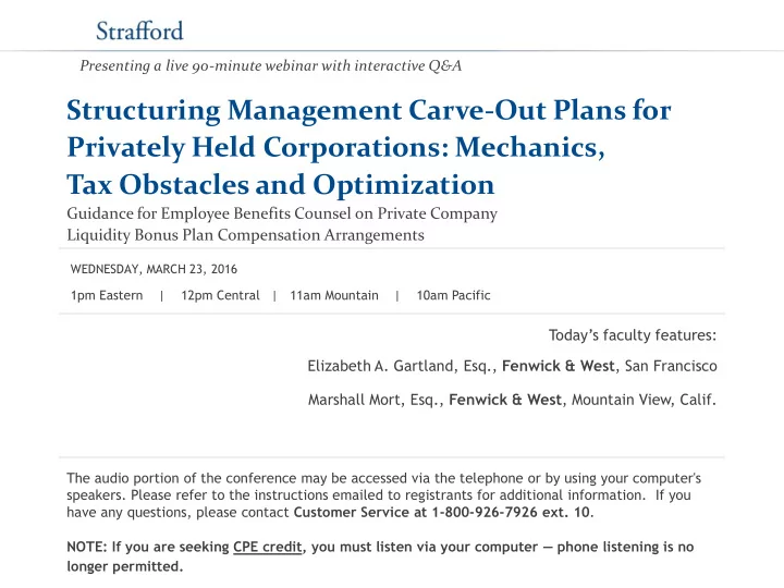tax obstacles and optimization