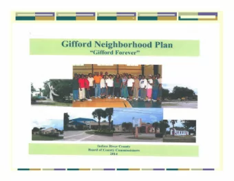 Gifford Neighborhood Plan &quot;Gifford Forever&quot; Indian River County Board of County