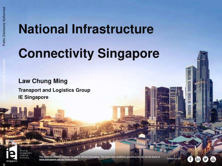 national infrastructure connectivity singapore