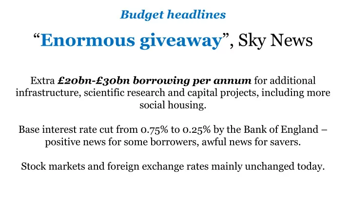 enormous giveaway sky news