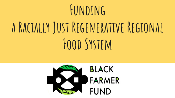 black farmer fund the black