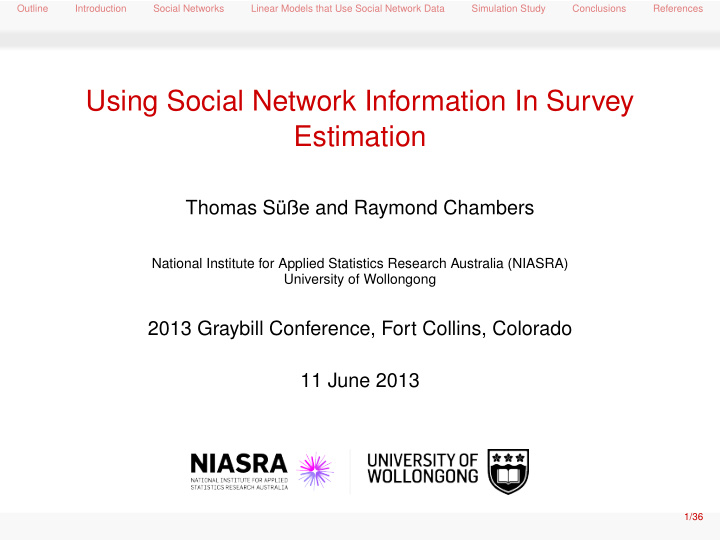using social network information in survey estimation