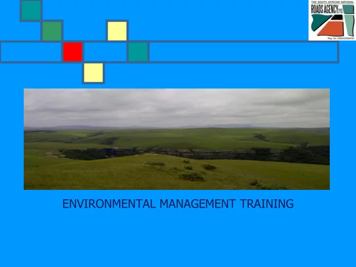 environmental management training defining key concepts