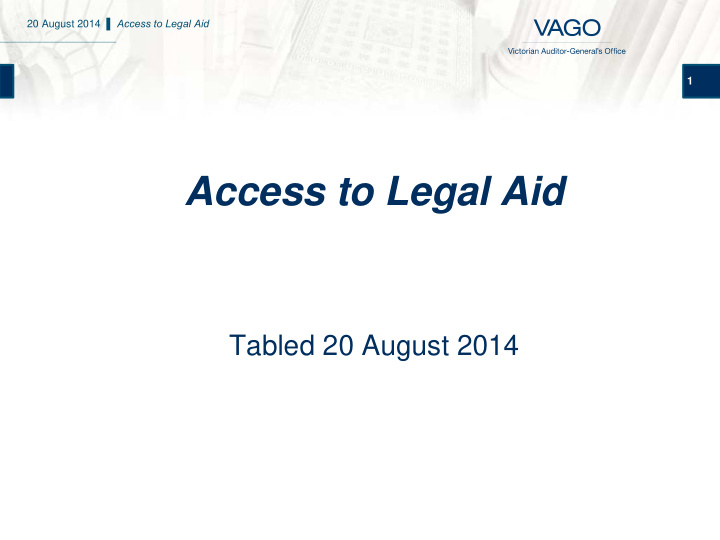 access to legal aid