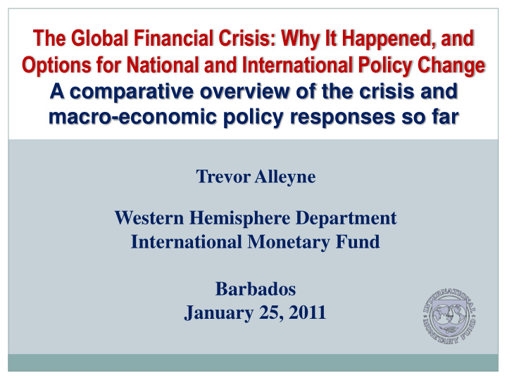 the global financial crisis why it happened and