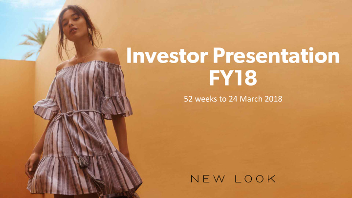 investor presentation fy18