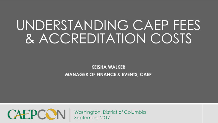 accreditation costs