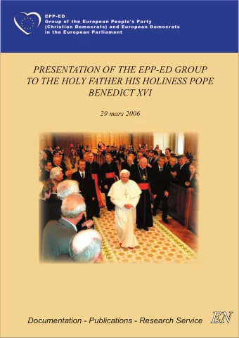 Documentation - Publications - Research Service EN  Presentation of the EPP-ED Group to the Holy
