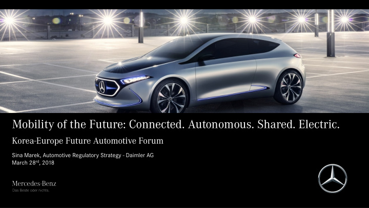 mobility of the future connected autonomous shared