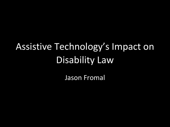 assistive technology s impact on disability law