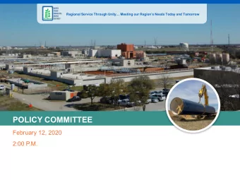 POLICY COMMITTEE  February 12, 2020  2:00 P.M.  AGENDA  I.  CALL TO ORDER  II.  OPENING REMARKS  A.