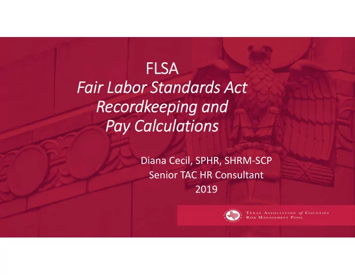 flsa flsa fair labor standards act recordkeeping and pay