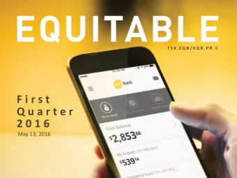 Q u a r t e r  2 0 1 6  May 13, 2016  1  Forward-Looking Statements  Certain forward-looking