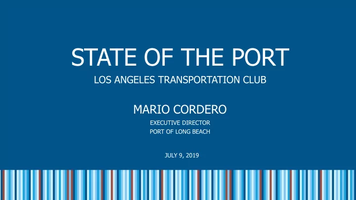 state of the port