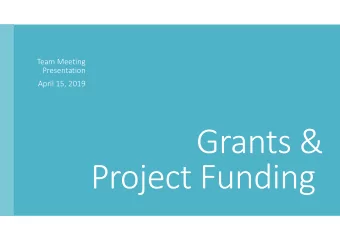 Team Meeting  Presentation  April 15, 2019  ELENA  Interreg B  Life  Programme  European