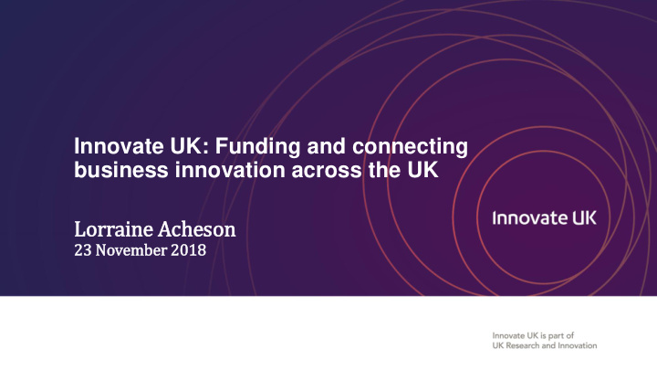 innovate uk funding and connecting business innovation