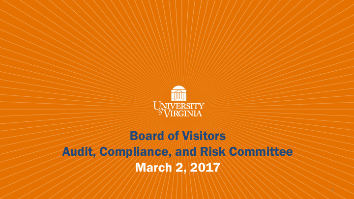 board of visitors audit compliance and risk committee