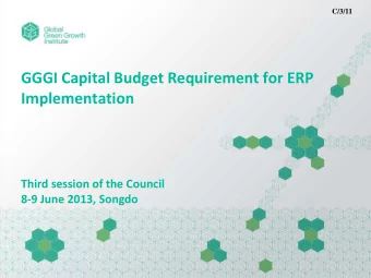 Third session of the Council 8-9 June 2013, Songdo  Agenda  C/3/11  Introduction and Background